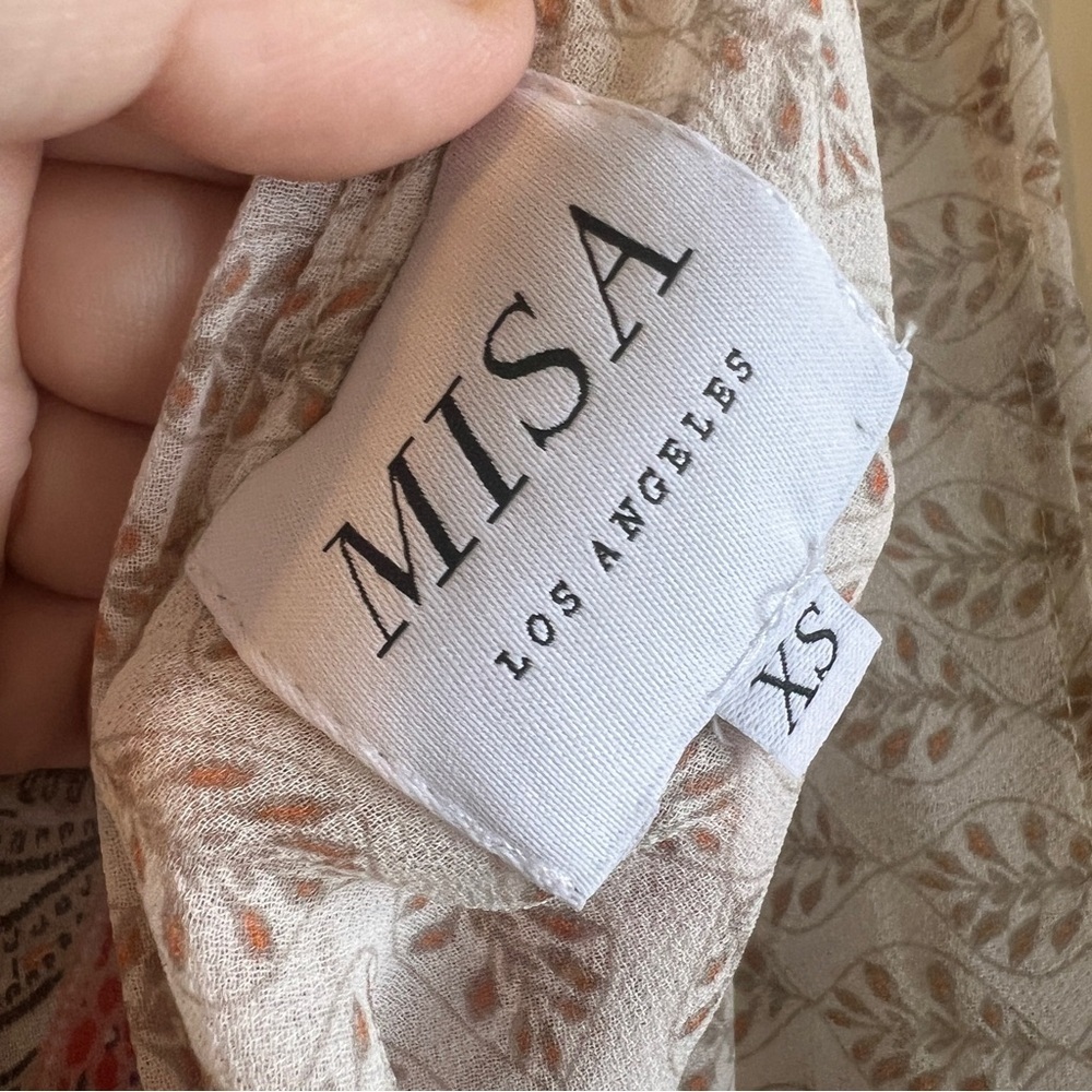 MISA Los Angeles Emala Paisley Print Maxi Dress size XS - Picture 16 of 16